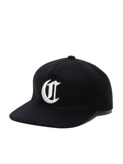 COOTIE PRODUCTIONS - Wool Melton 5 Panel Cap (BLACK×BLACK 
