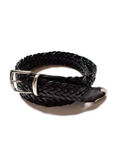 Pull Up Leather Mesh Belt (BLK) / レザーメッシュベルト