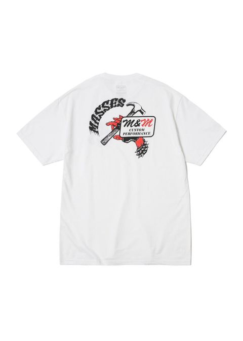 ×MASSES HAMMER T (WHITE) / マシス コラボレーション プリントT