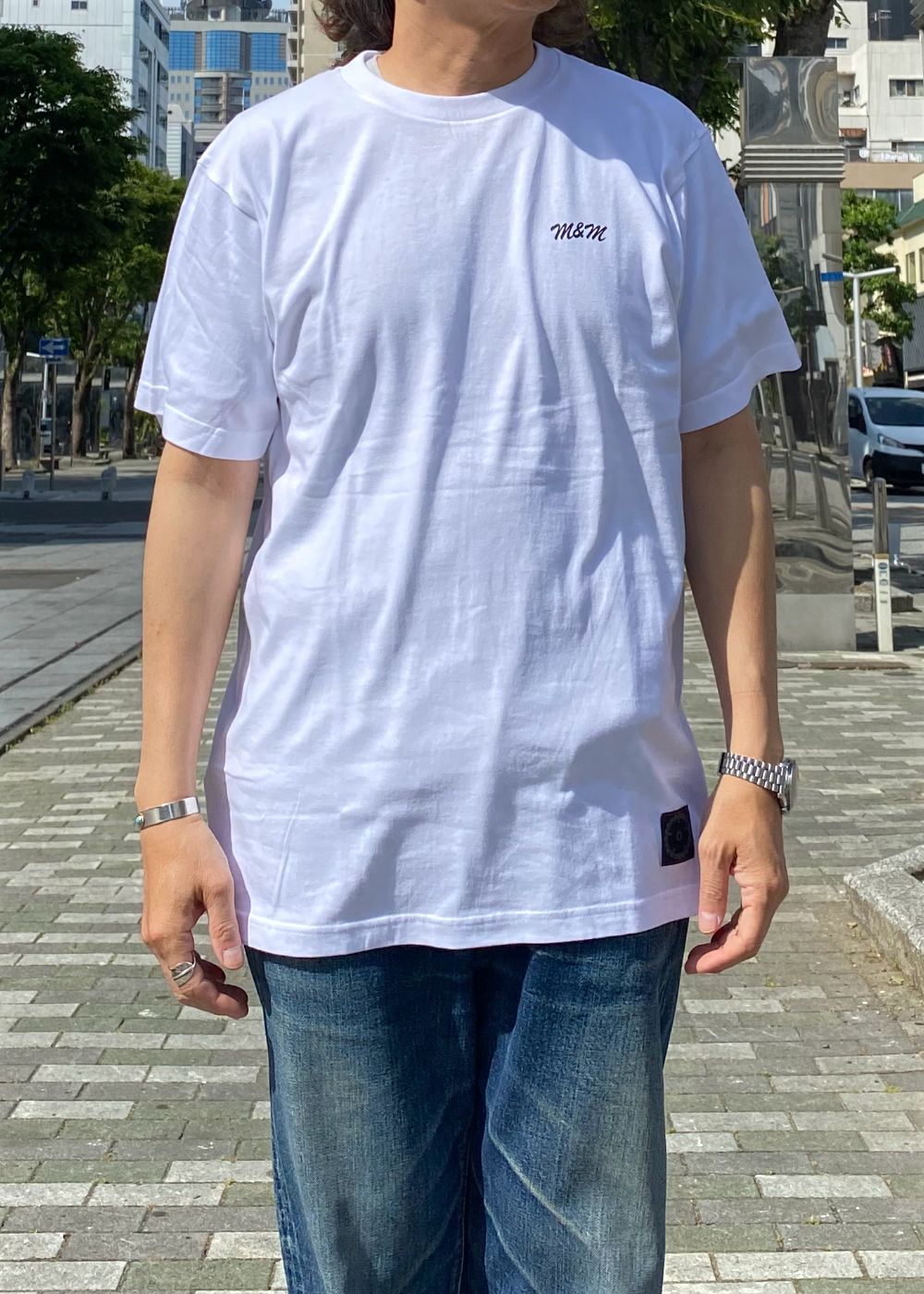 PRINT TEE (WHITE) / ロゴ プリント Tシャツ