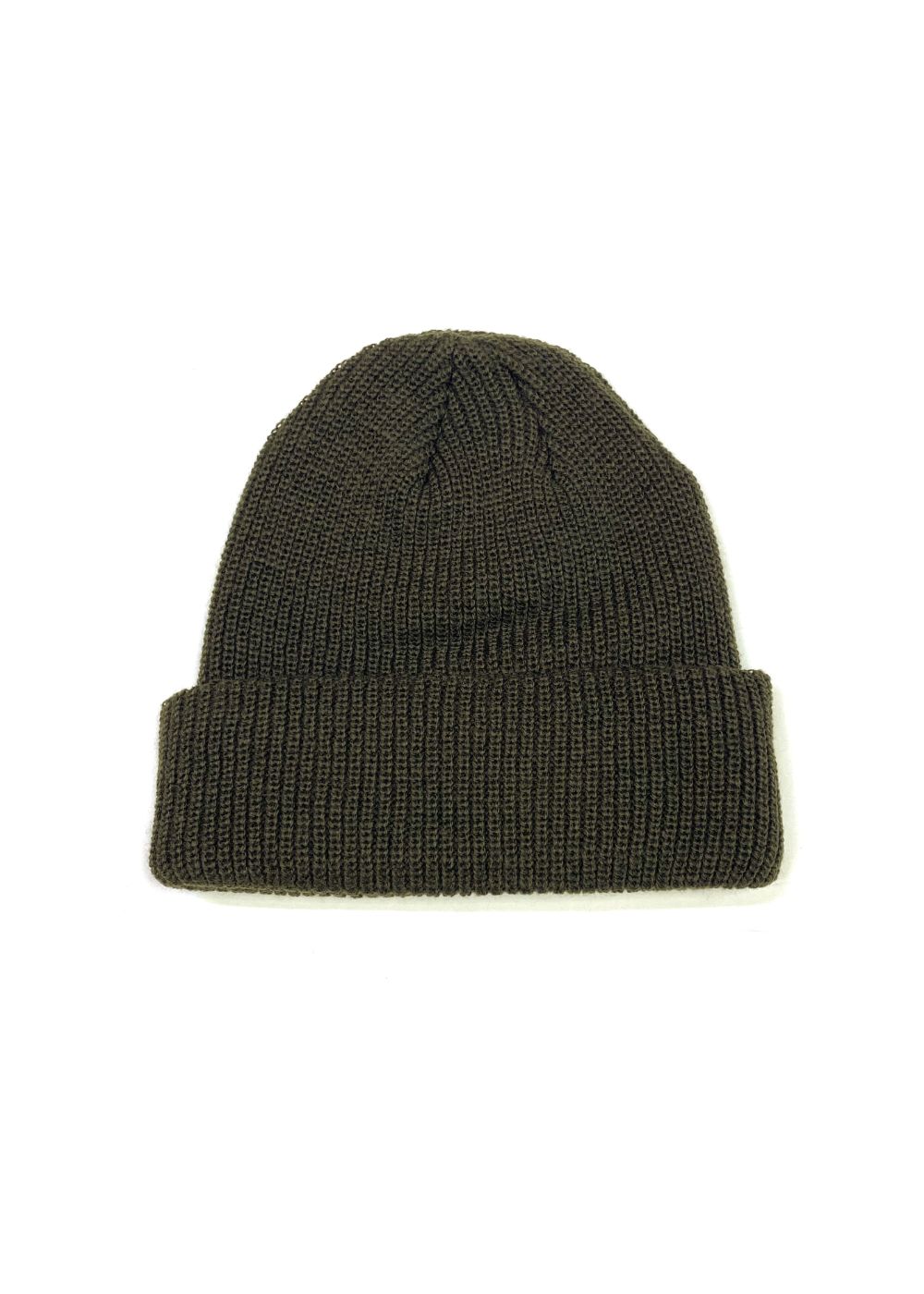 【ラスト1点】KNIT CAP (OLIVE) / ロゴ刺繍 ニットキャップ
