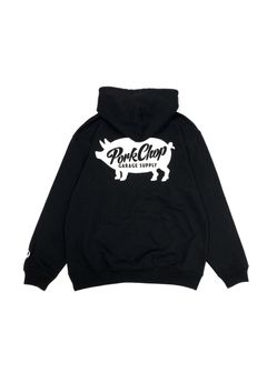 【ラスト1点】SCRIPT PORK HOODIE (BLACK) / ロゴ スウェットパーカー