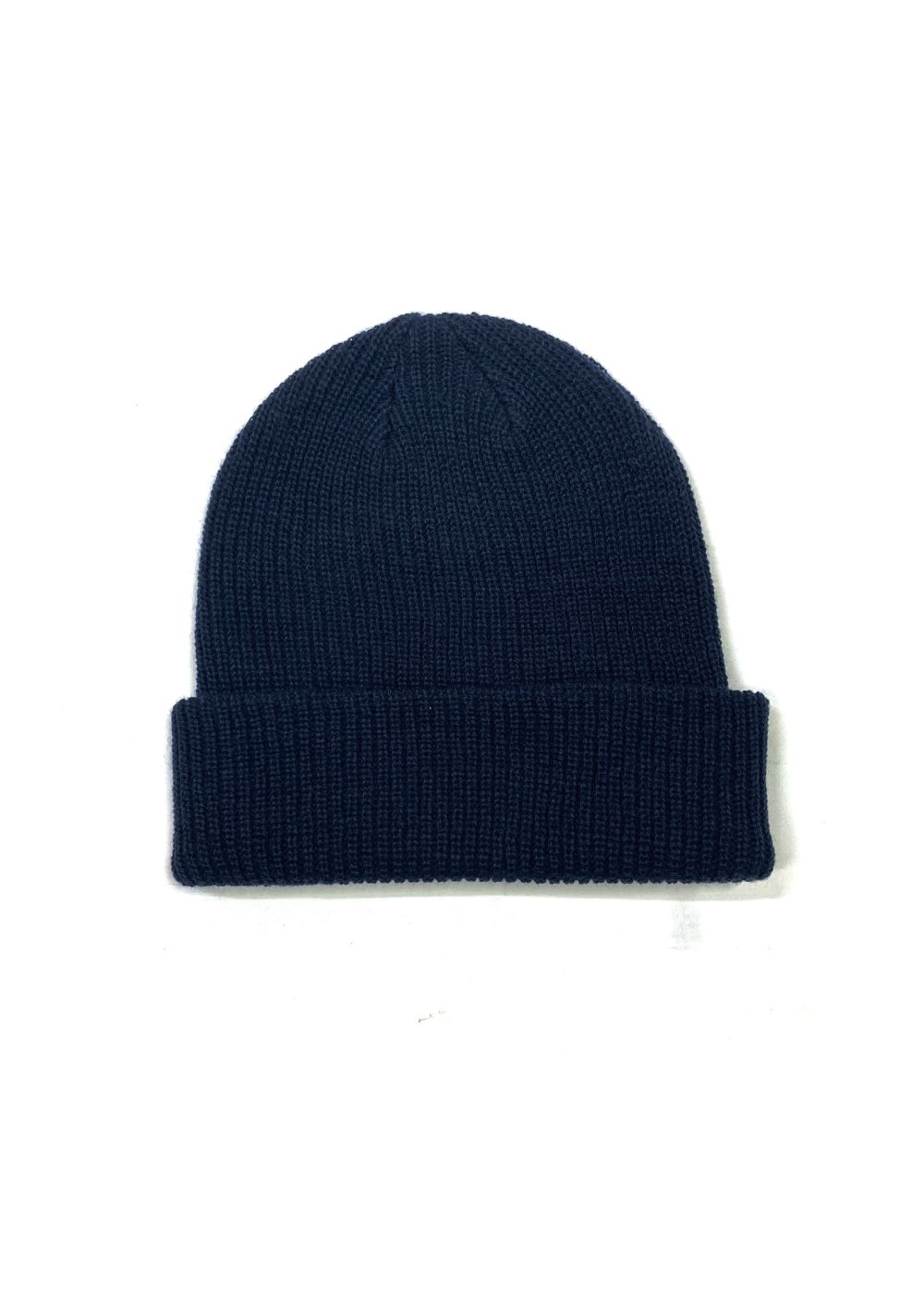 KNIT CAP (NAVY) / ロゴ刺繍 ニットキャップ