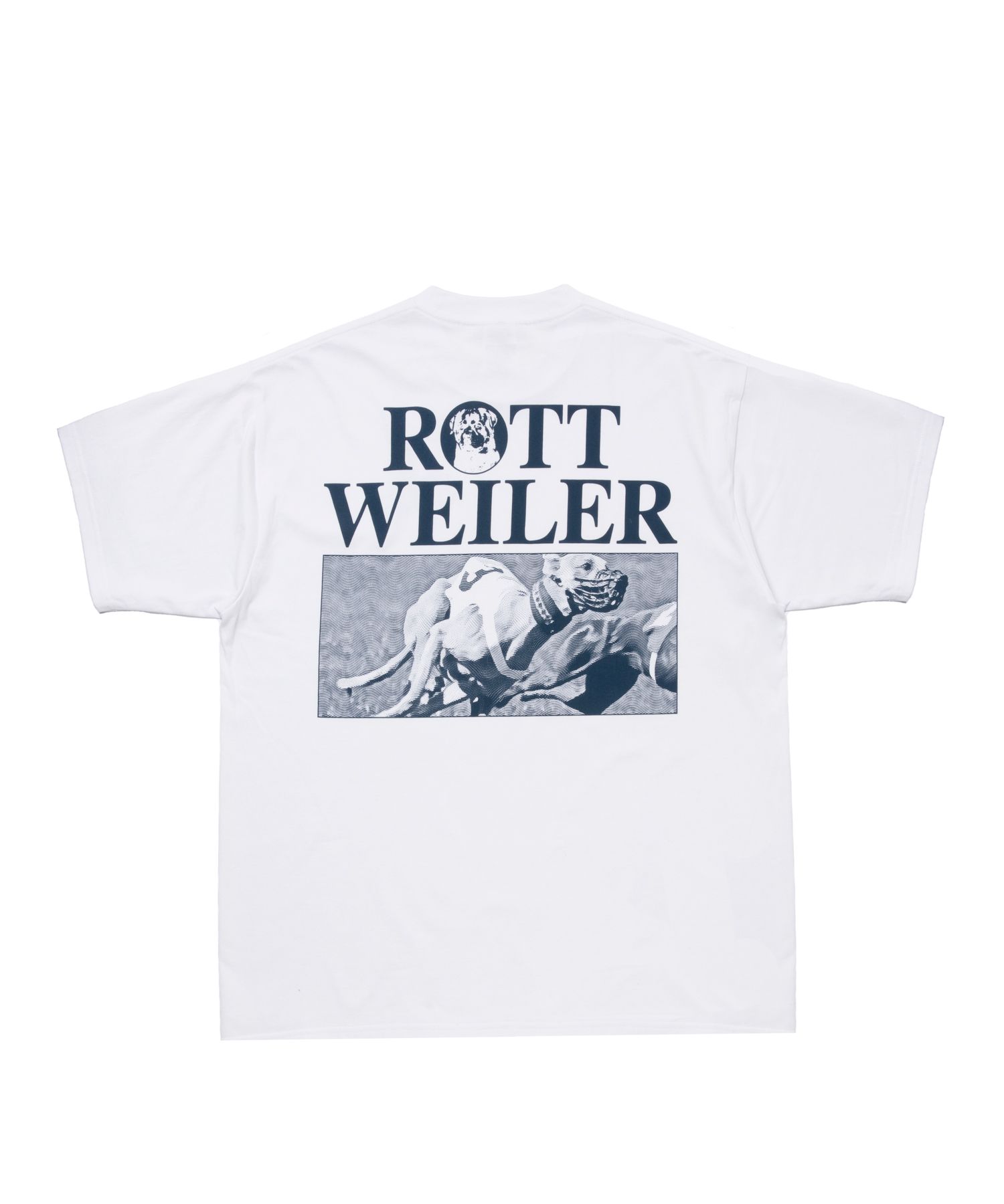 DOGRACE TEE (WHITE) / フォト プリント Tシャツ