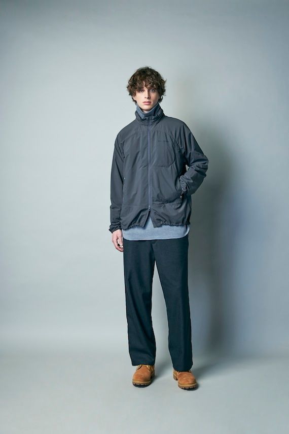 WHIZ LIMITED - WIND JACKET (CHARCOAL) / セットアップ トラックジャケット | LOOPHOLE