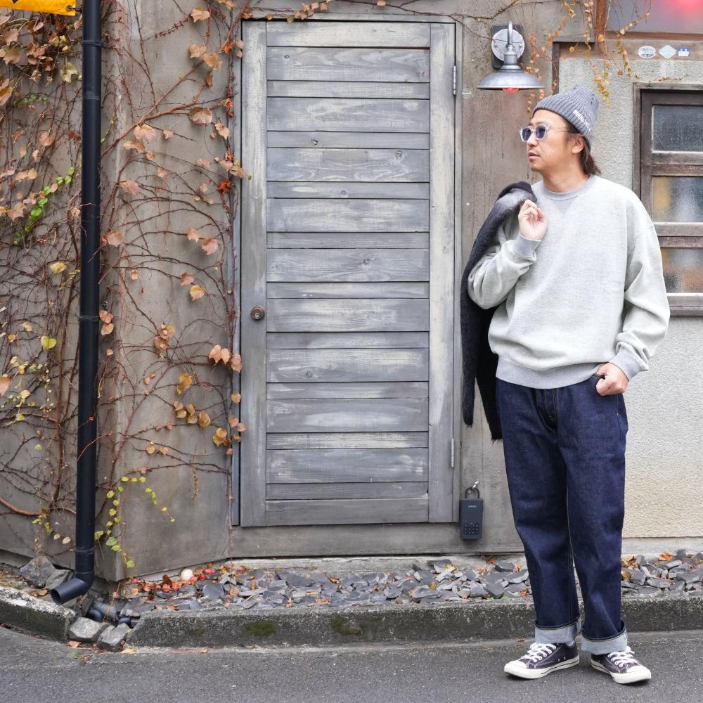 Wool Pile Crewneck Pullover (GRY) / ウール パイル スウェット
