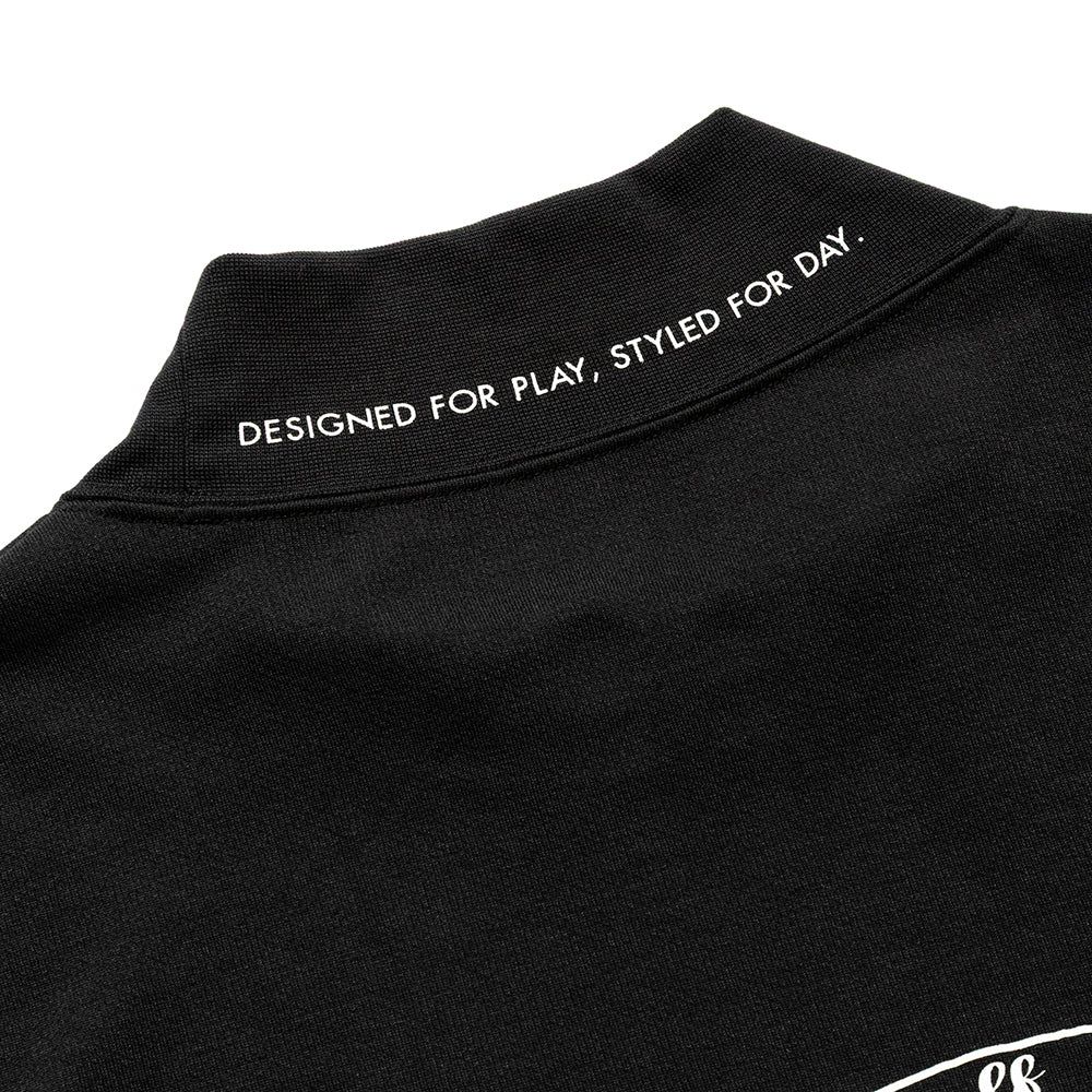 CALEE - × ovys MOCK NECK BACK MESH S/S TEE ＜B TYPE＞ (BLACK