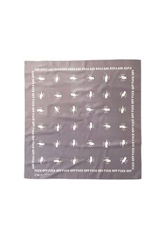 【ラスト1点】Fuck off bandanna (PURPLE) / オリジナル レーヨン バンダナ