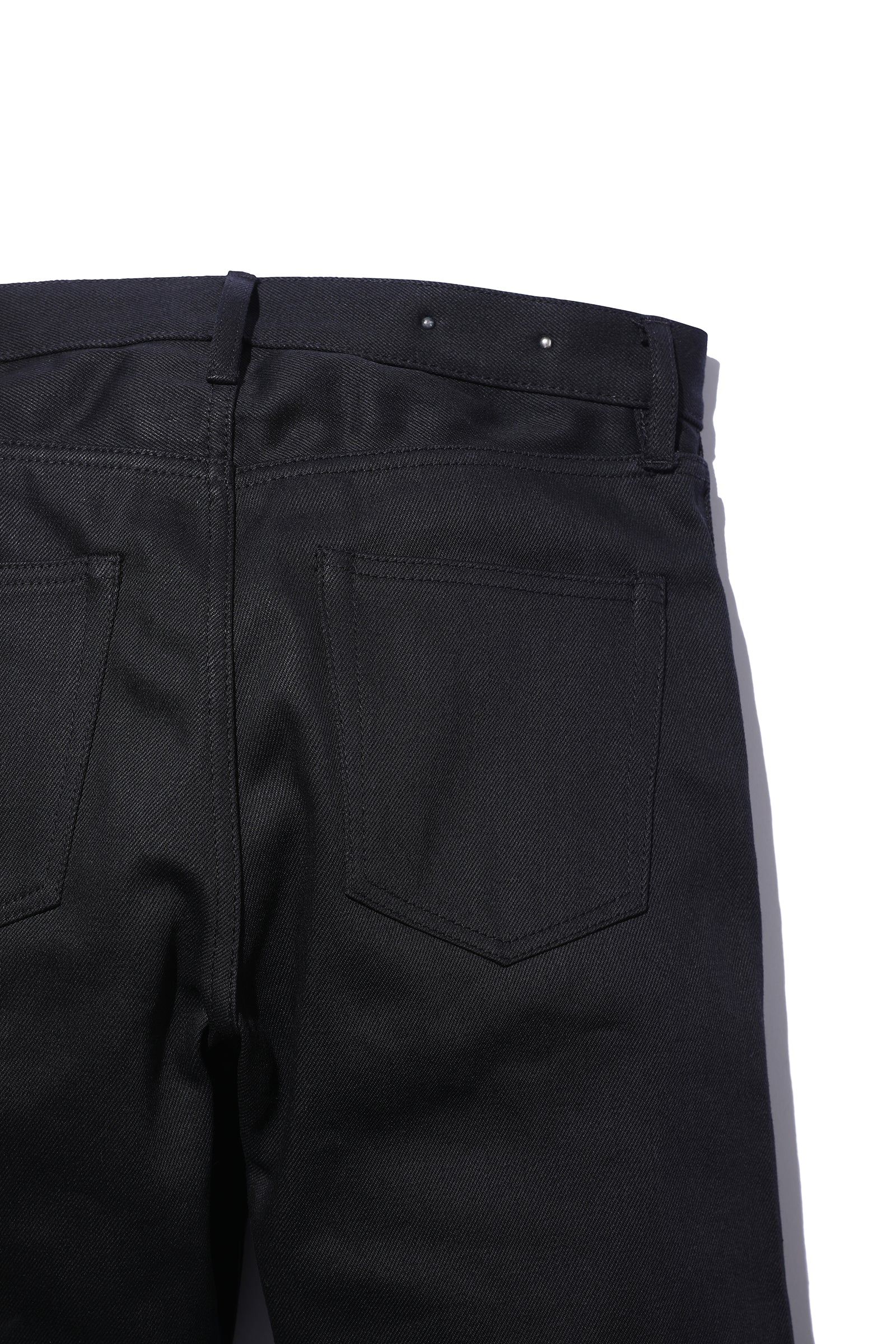 【ラスト1点】N.Tapered RGD (BLACK) / テーパード ブラックデニムパンツ