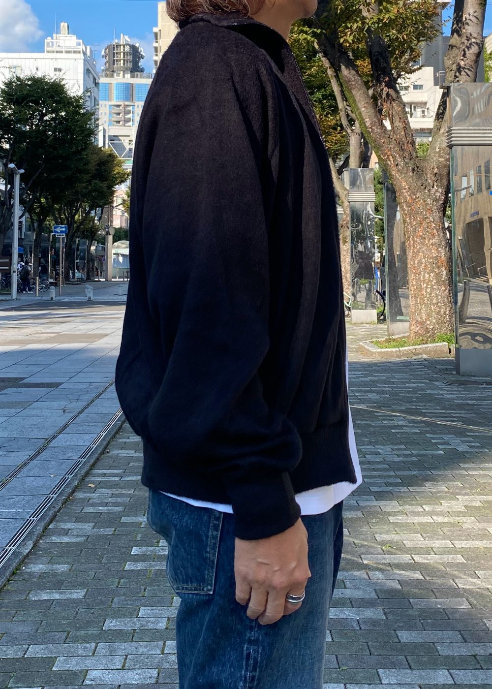 A.Wool Shaggy Track Jacket (BLK) /  ウール シャギー トラック ジャケット