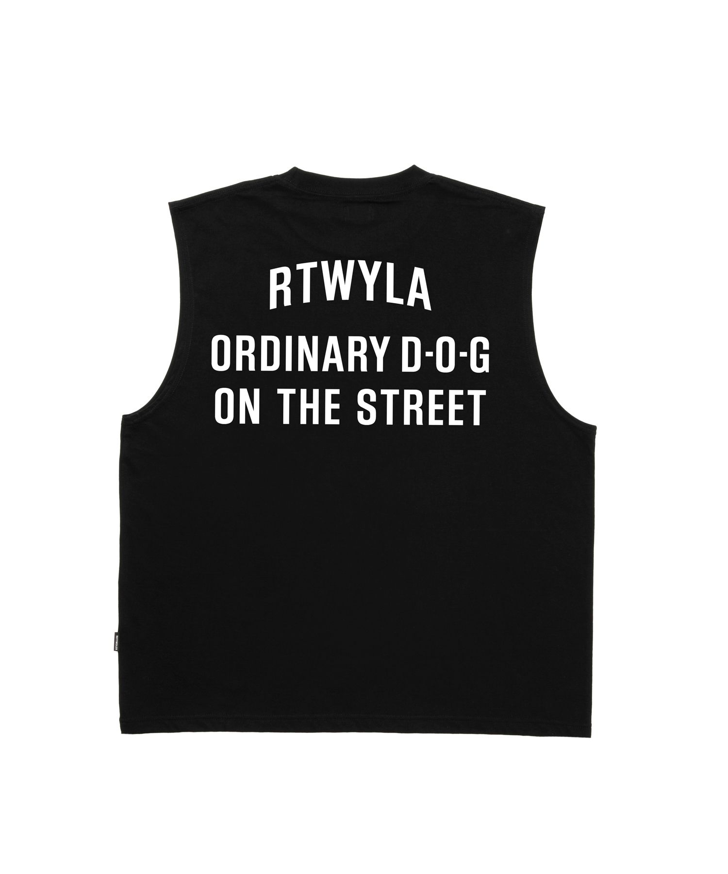 R9 VINTAGE NOSLEEVE TEE (BLACK) / オリジナル ノースリーブ Tシャツ
