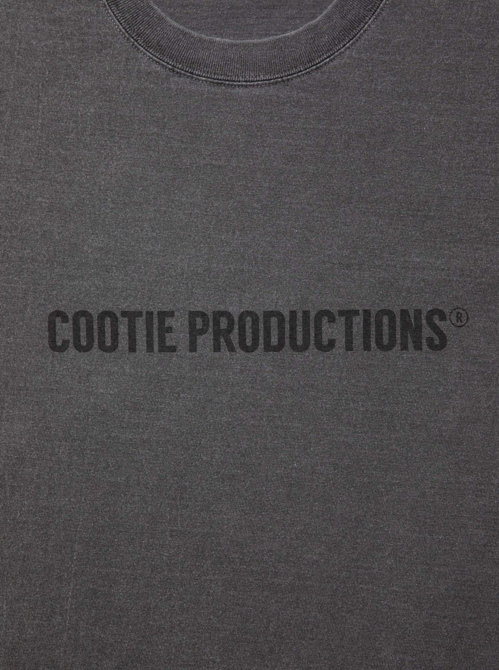 COOTIE PRODUCTIONS - Pigment Dyed L/S Tee (BLACK) / ピグメントダイ