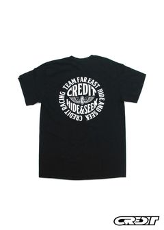 × CREDIT S/S TEE (BLACK) / クレジット コラボT