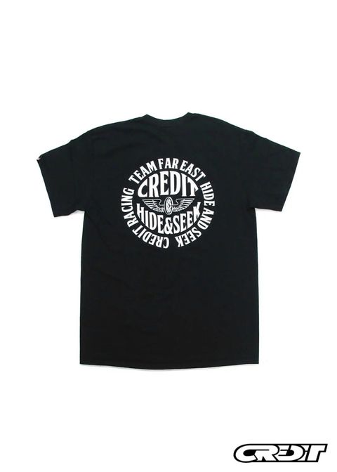 × CREDIT S/S TEE (BLACK) / クレジット コラボT