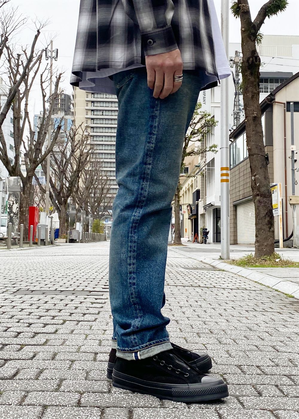 C.Straight 5pocket USD (USD) / ストレート ユーズド デニムパンツ