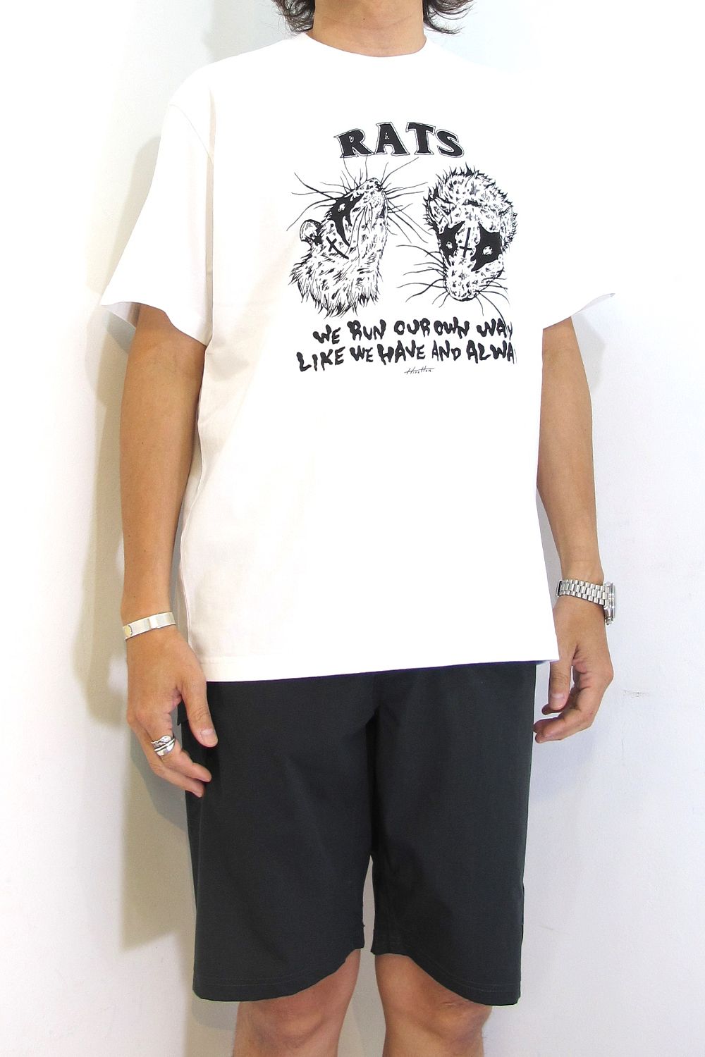 ×Hirotton TEE "OUR OWN WAY" (WHITE) / ×ヒロットン コラボT