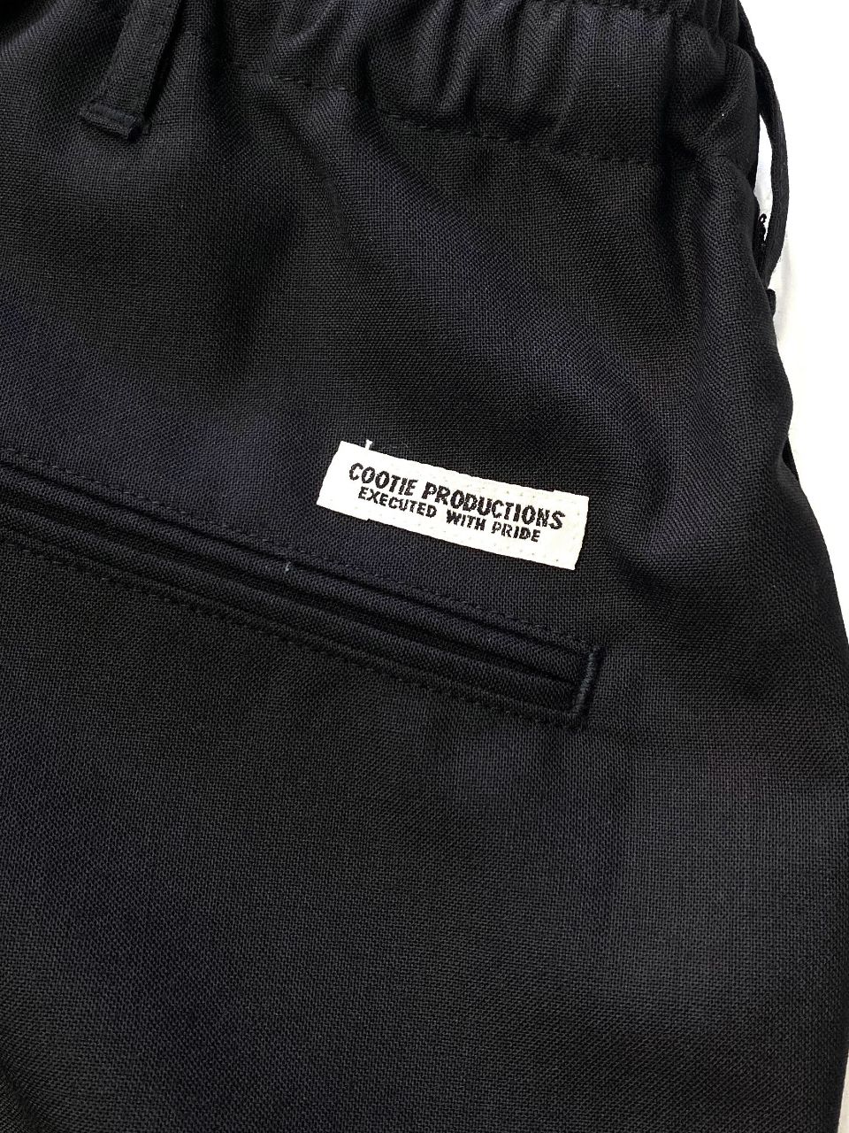 COOTIE PRODUCTIONS - T/W 2 TUCK EASY PANTS (BLACK) / ポリウール