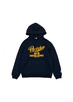 SCRIPT COLLEGE HOODIE (NAVY) / カレッジロゴ スウェットパーカー