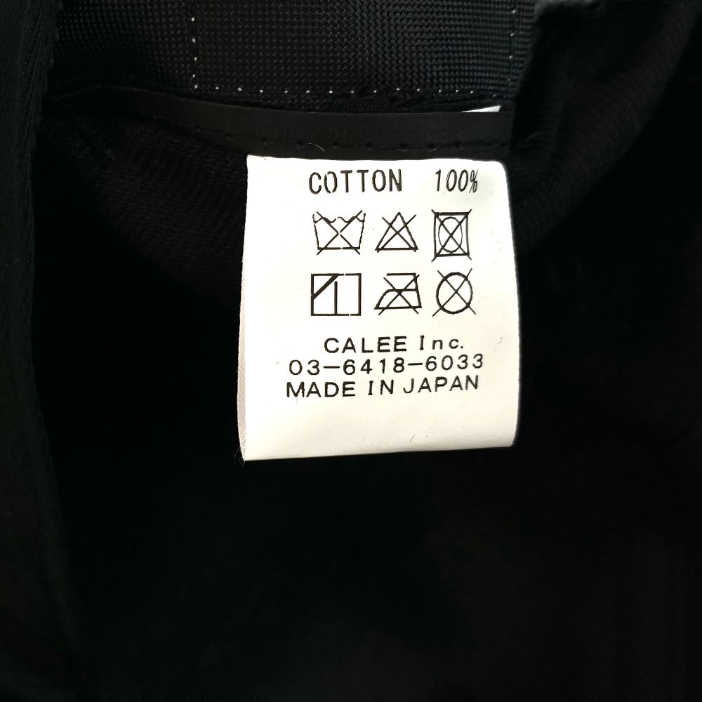 CALEE - CALEE LOGO TWILL CAP (BLACK) / オリジナル ロゴ刺繍