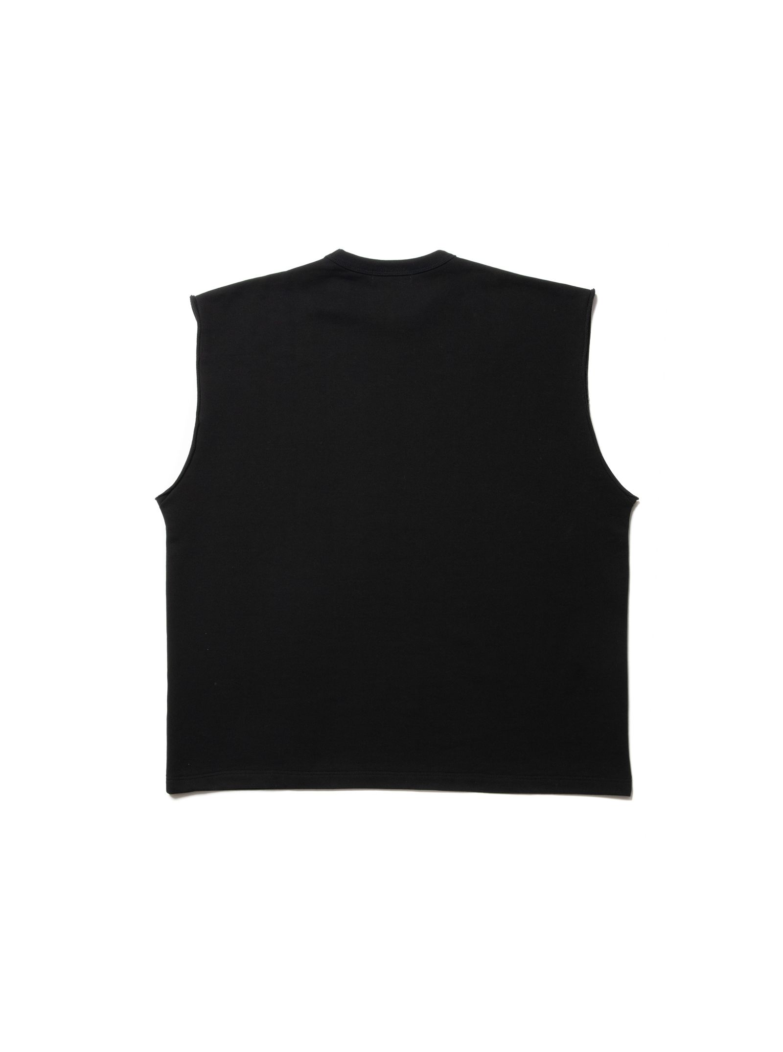 COOTIE PRODUCTIONS - Inlay Sweat Cut Off Sleeve Tee (BLACK