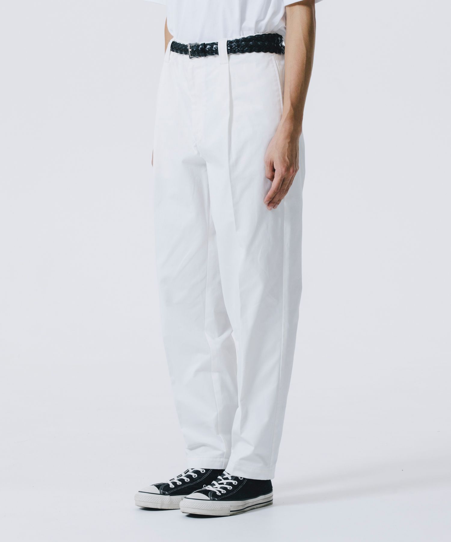 ROTTWEILER - R9 TUCK PRESS CHINO PANTS (WHITE) / オリジナル