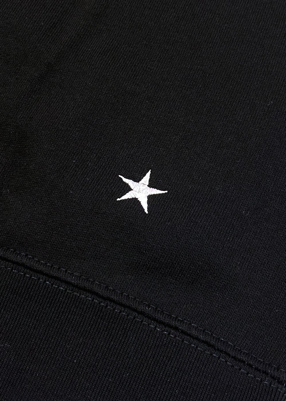 Short Sleeve Sweat (BLACK) / ロゴ刺繍 半袖 クルーネック スウェット / セットアップ可能