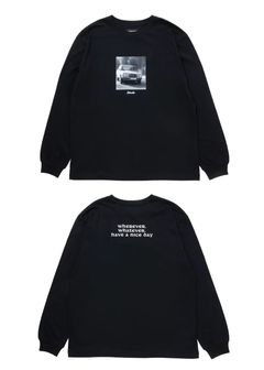 【ラスト1点】R9 PHOTO LS TEE (BLACK) /  オリジナル フォトプリント Tシャツ