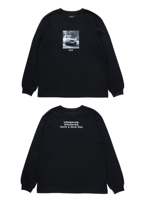 R9 PHOTO LS TEE (BLACK) /  オリジナル フォトプリント Tシャツ