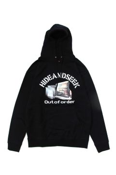 OUT OF ORDER HOODED SWEAT SHIRT (BLACK) / アウトオブオーダー スウェットパーカー