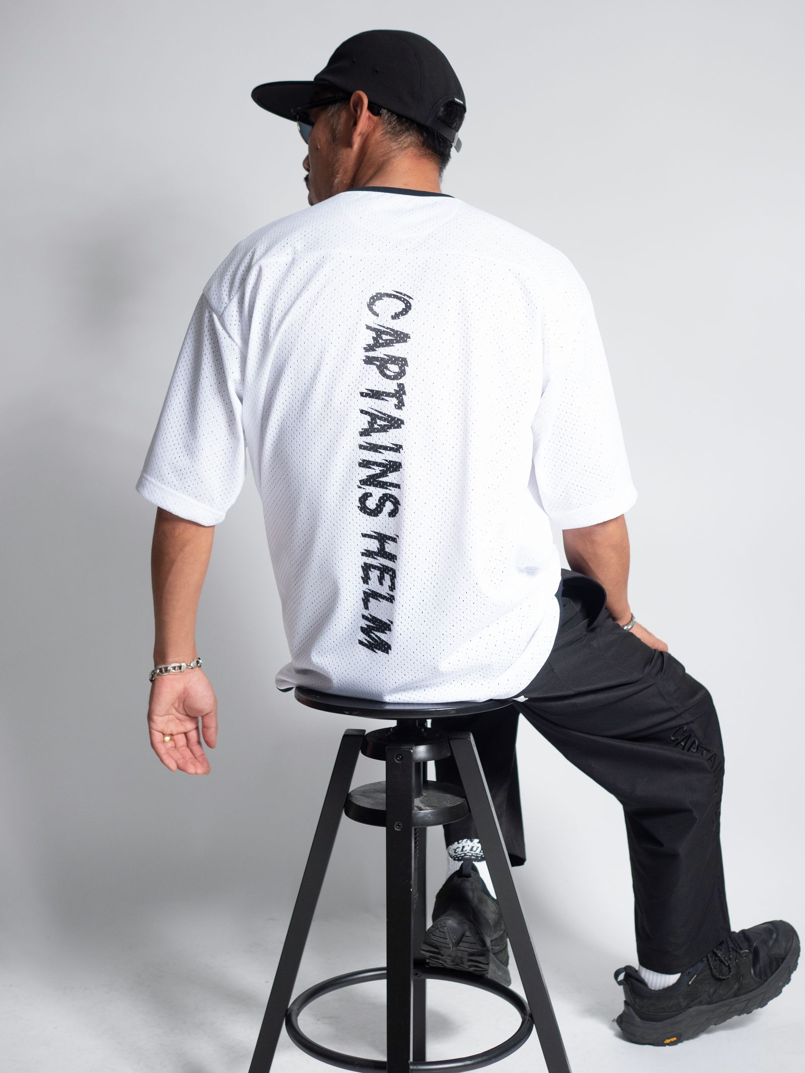 CAPTAINS HELM - DOUBLE MESH DRY TEE (WHITE) / ダブルメッシュ