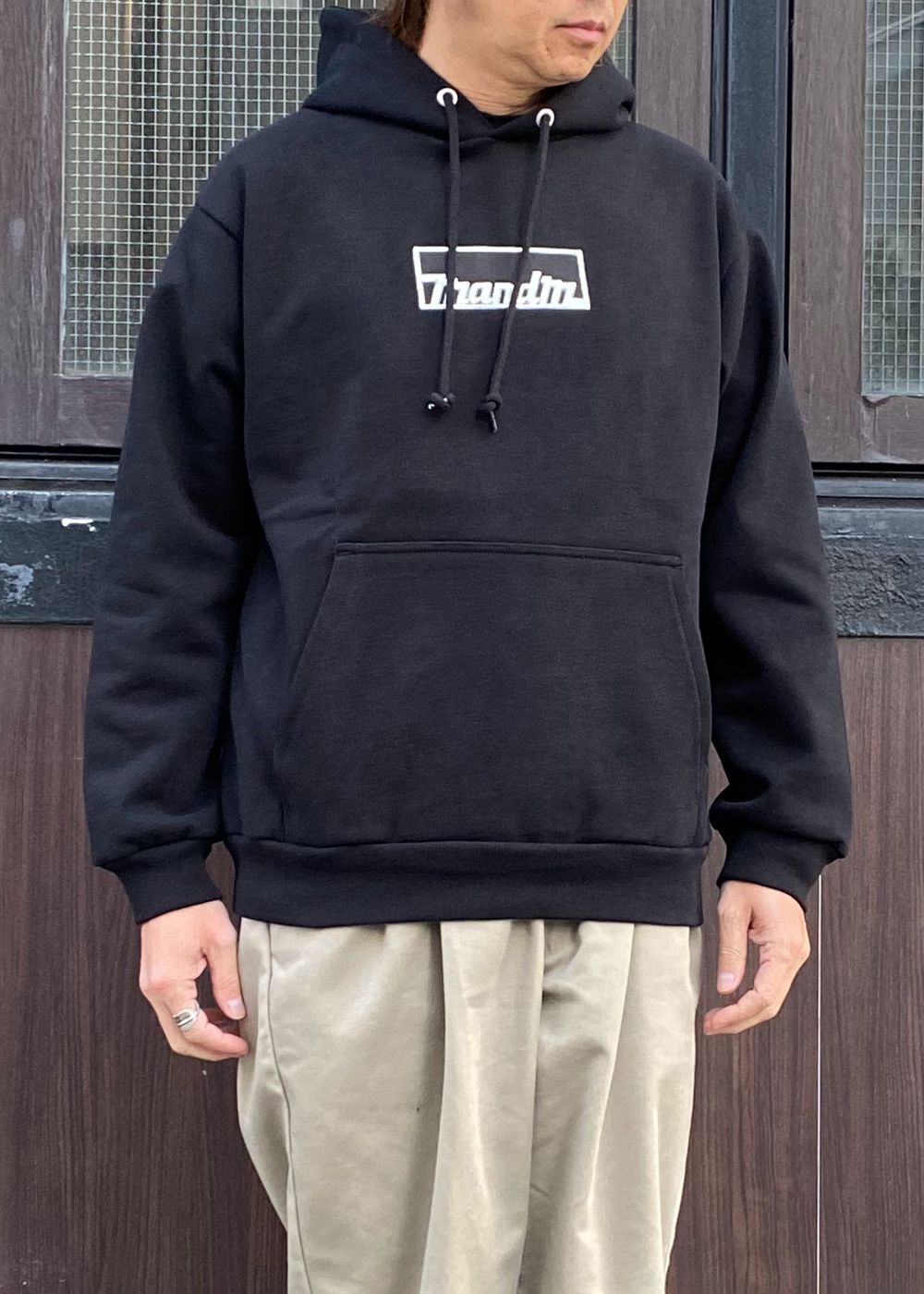 【ラスト1点】Logo Heavy Hoodie (BLACK) / プリント スウェット パーカー