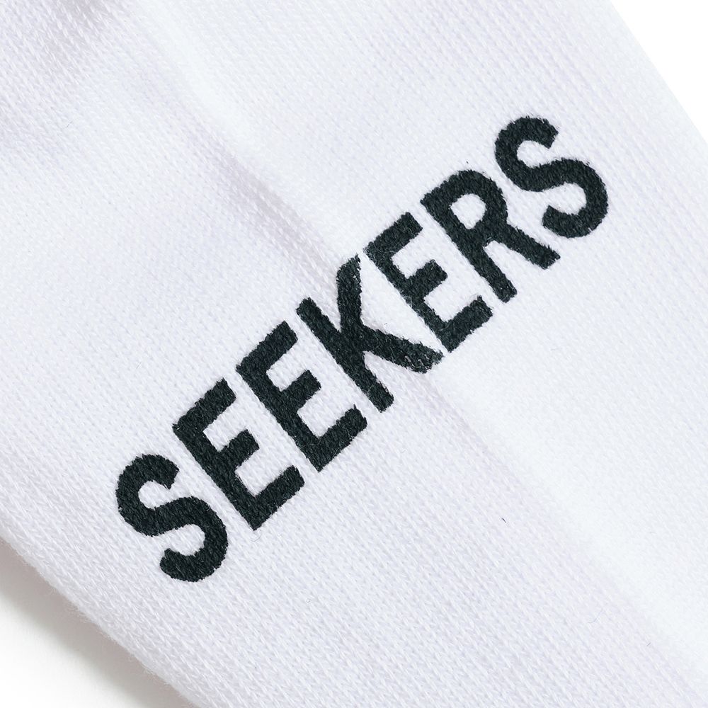 TRADEMARK LOGO 2PC SOCKS (BLACK/WHITE) / 2パック ジャガードソックスセット