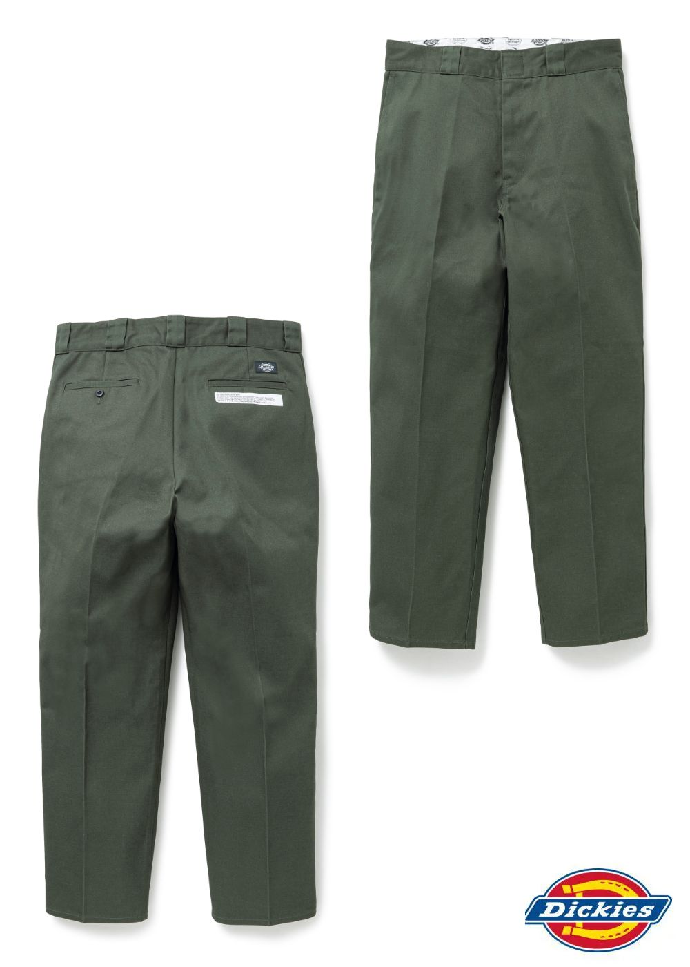 DICKIES 10L TC PANTS "THUNDERS" (OLIVE) / ディッキーズ コラボ チノパンツ