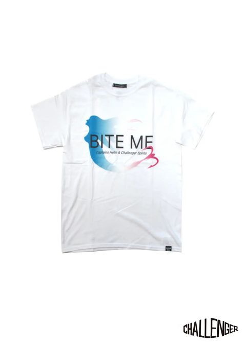 × CHALLENGER BITE ME TEE (WHITE) / チャレンジャー コラボT