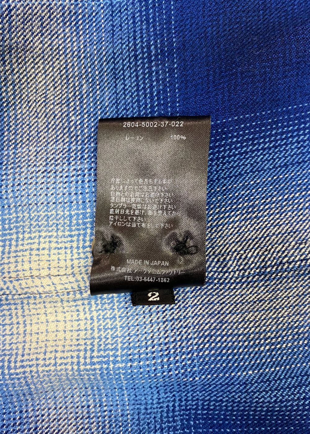 R.Flannel Ombre Open Collar SH (BPT) / オンブレチェック オープンカラーシャツ