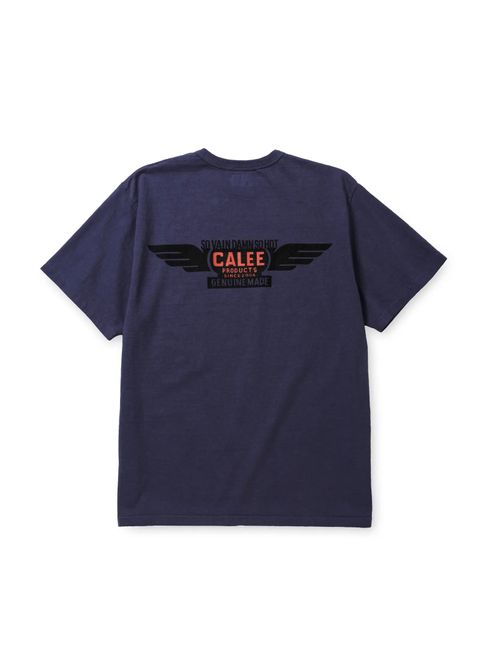 BINDER NECK WING LOGO VINTAGE TEE ＜NATURALLY PAINT DESIGN＞ (DARK PURPLE) / ×ナチュラリーペイント コラボ Tシャツ