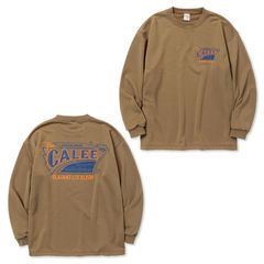 【ラスト1点】AEROKNOT OLD SIGN BOARD L/S SW TEE ＜NATURALLY PAINT DESIGN＞ (OLIVE) / オールドサインボード オリジナル クルーネック スウェット