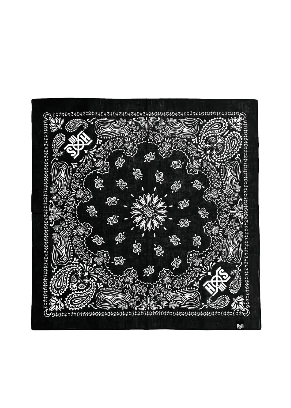 HS×BH BANDANA (BLACK) / バウンティーハンター コラボ バンダナ