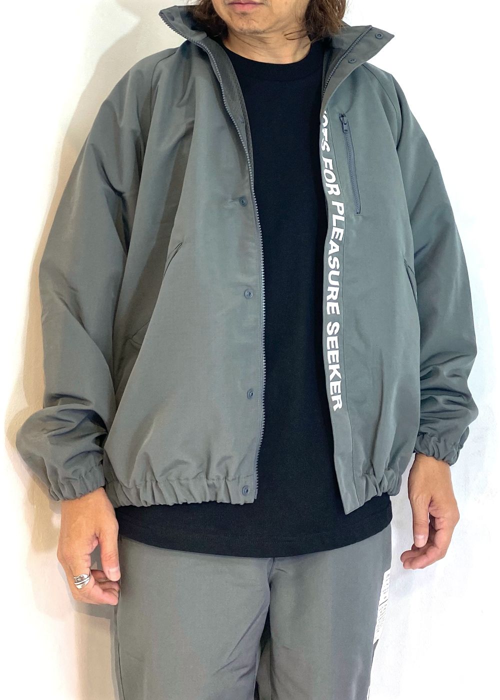 MIL SEEKERS NYLON JACKET (GRAY) / リップストップ ナイロン トラック ジャケット / セットアップ可能