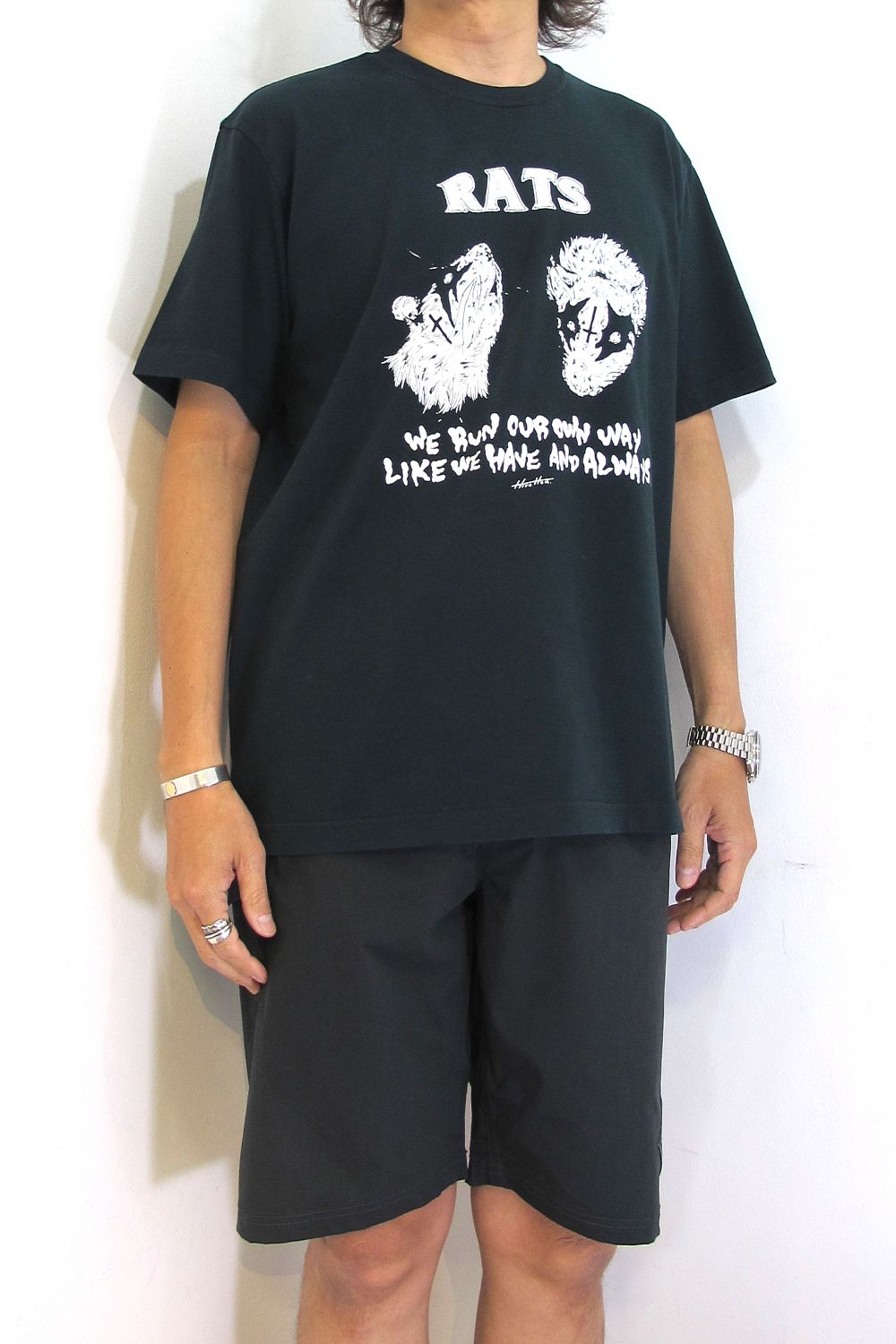 ×Hirotton TEE "OUR OWN WAY" (BLACK) / ×ヒロットン コラボT