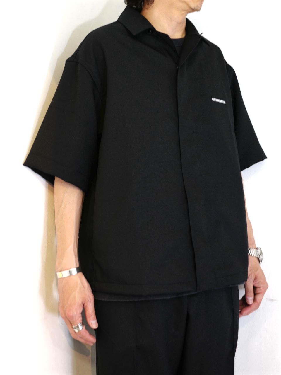 COOTIE PRODUCTIONS - Polyester Twill Fly Front S/S Shirt