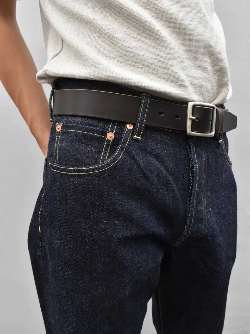 Leather Officer Belt  / レザー オフィサー ベルト
