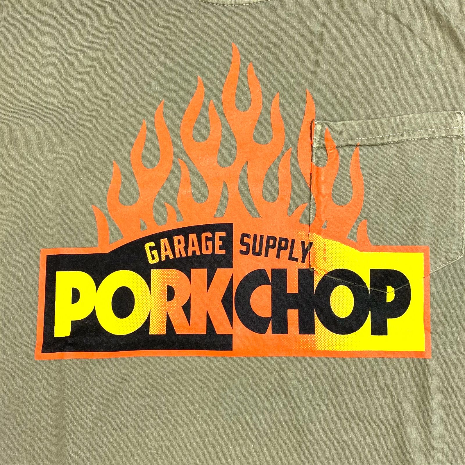 PORKCHOP GARAGE SUPPLY - FIRE BLOCK POCKET TEE (KHAKI