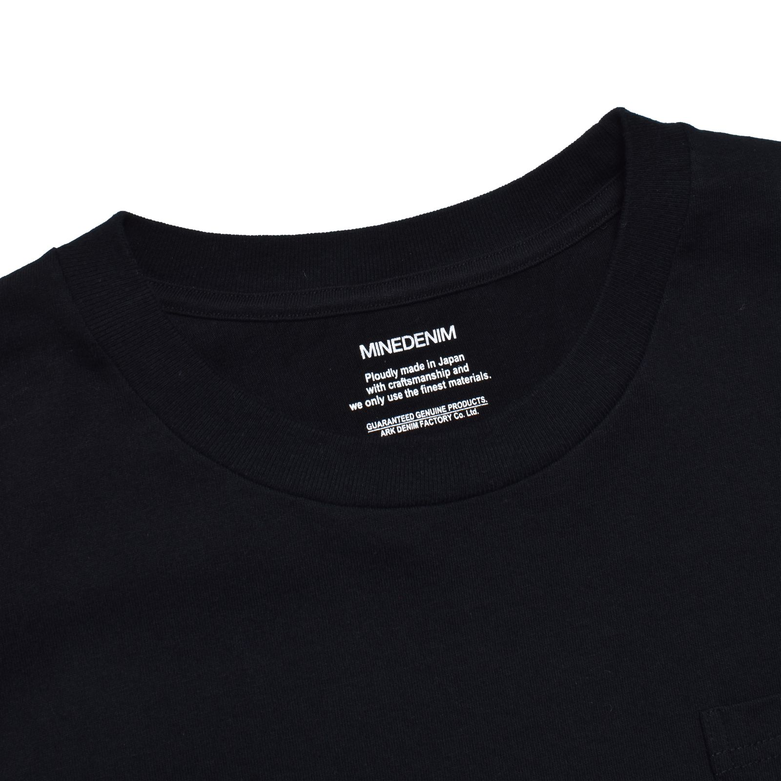 FASHION IS LANGUAGE Crewneck Pocket Tee (BLK) / オリジナル プリント ポケット Tシャツ