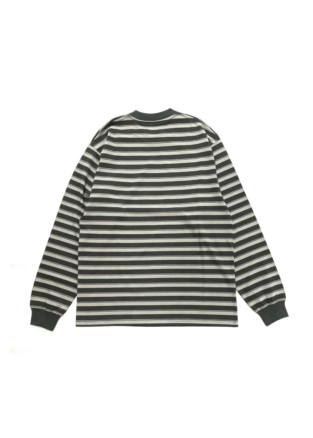 Border L/S Tee (GRAY×CHARCOAL GRAY) / ボーダー ロングスリーブ Tシャツ
