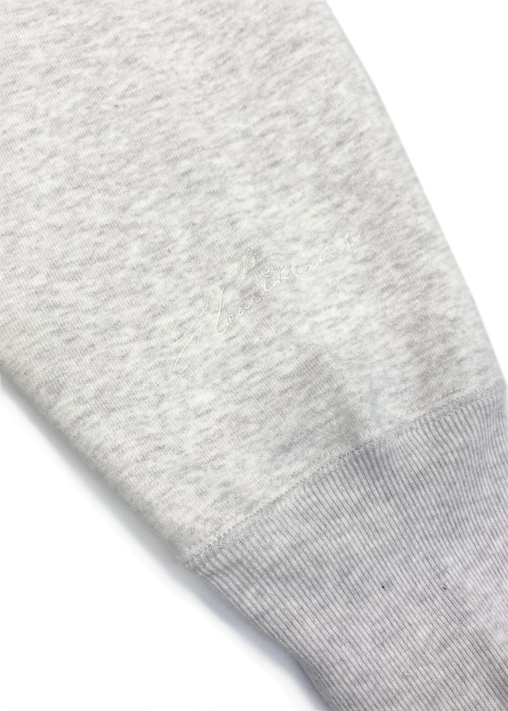 L/S HEAVY COTTON HOODED SWEAT "DAVID" (GRAY) / オリジナル スウェット パーカー