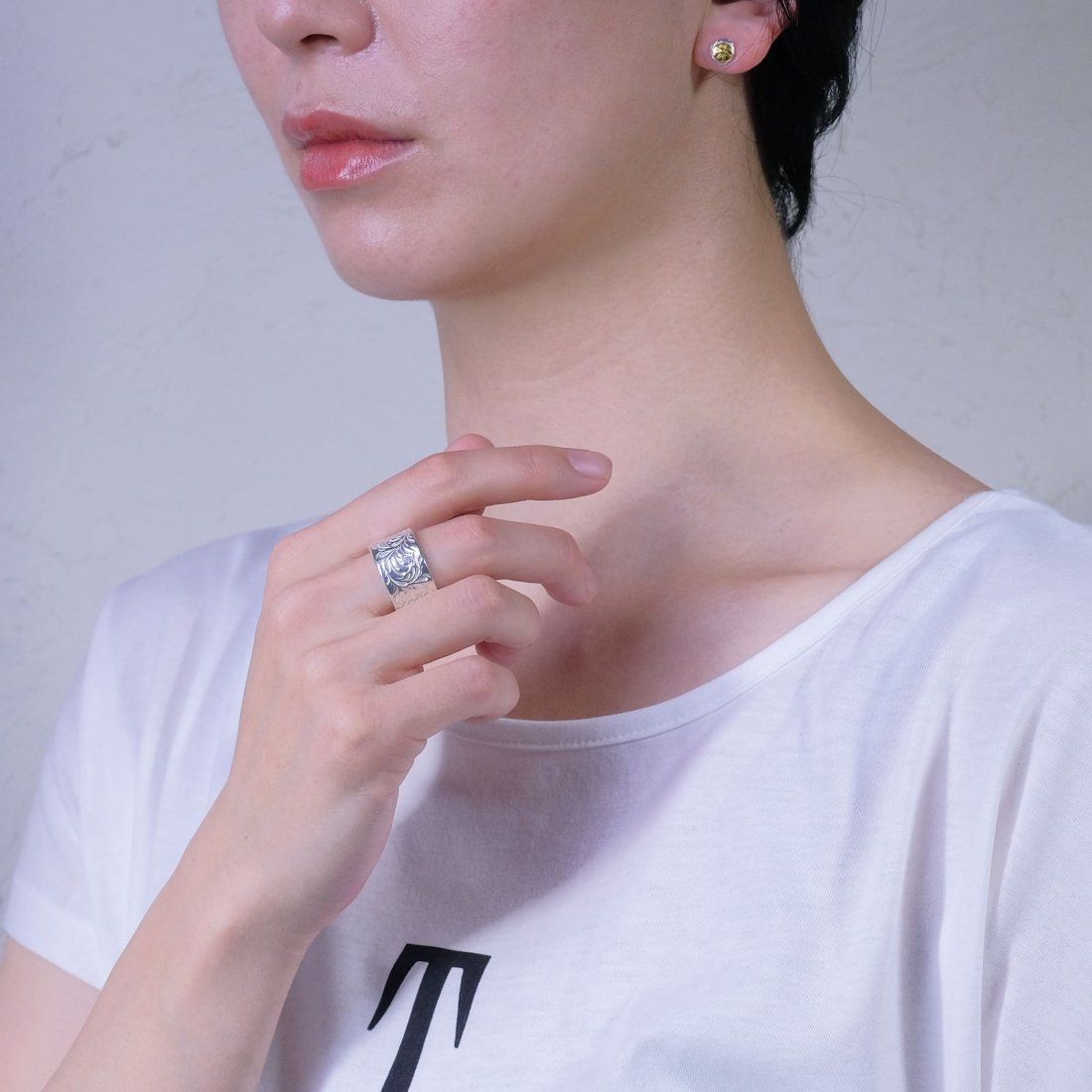 KARAKUSA Ring L (SILVER) / 唐草リング(特大)