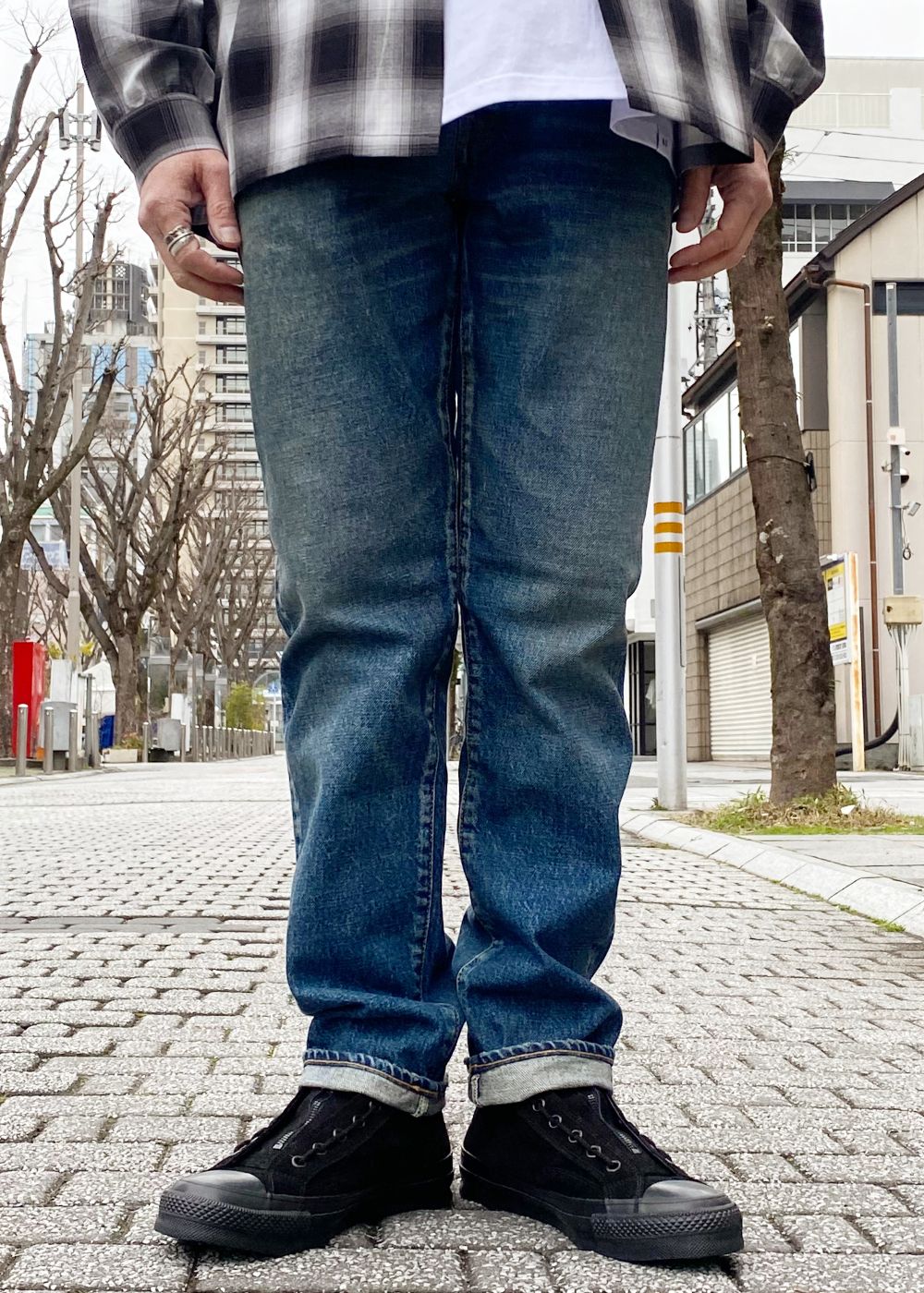 C.Straight 5pocket USD (USD) / ストレート ユーズド デニムパンツ