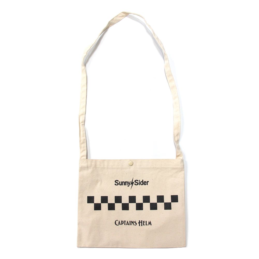 ×SUNNY C SIDER CHECKER SACOCHE (NATURAL) / サニーシーサイダー コラボチェッカーロゴサコッシュ