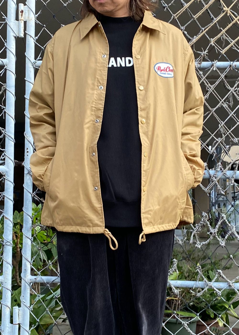【ラスト1点】BOMB COACH JKT (KHAKI) / プリント コーチジャケット